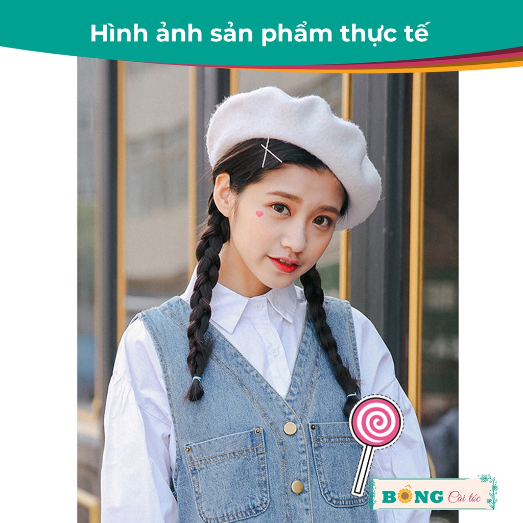 Set kẹp tăm 40 chiếc nhiều màu phong cách Hàn Quốc KKL60 - Kẹp tóc mái BÔNG Cài Tóc