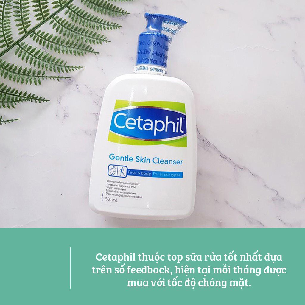 Sữa Rửa Mặt Cetaphil Gentle Skin Cleanser 500ml - Cam kết hàng chính hãng