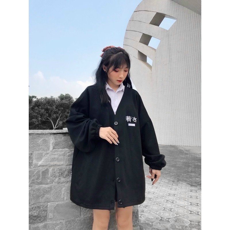 Áo khoác nỉ Cardigan CUBE form rộng ulzzang Cá Tính Life Unisex
