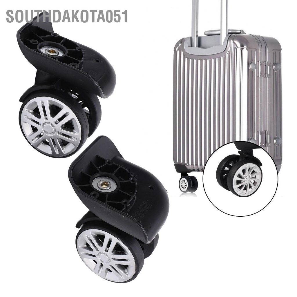 [Hàng Sẵn] Cặp Bánh xe xoay thay thế cho vali hành lý A65   bằng nhựa Tắt tiếng【Southdakota051】