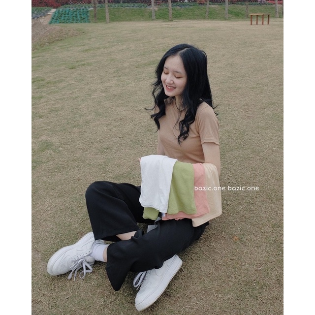 Áo thun co giãn nhiều màu form vừa Bazic one