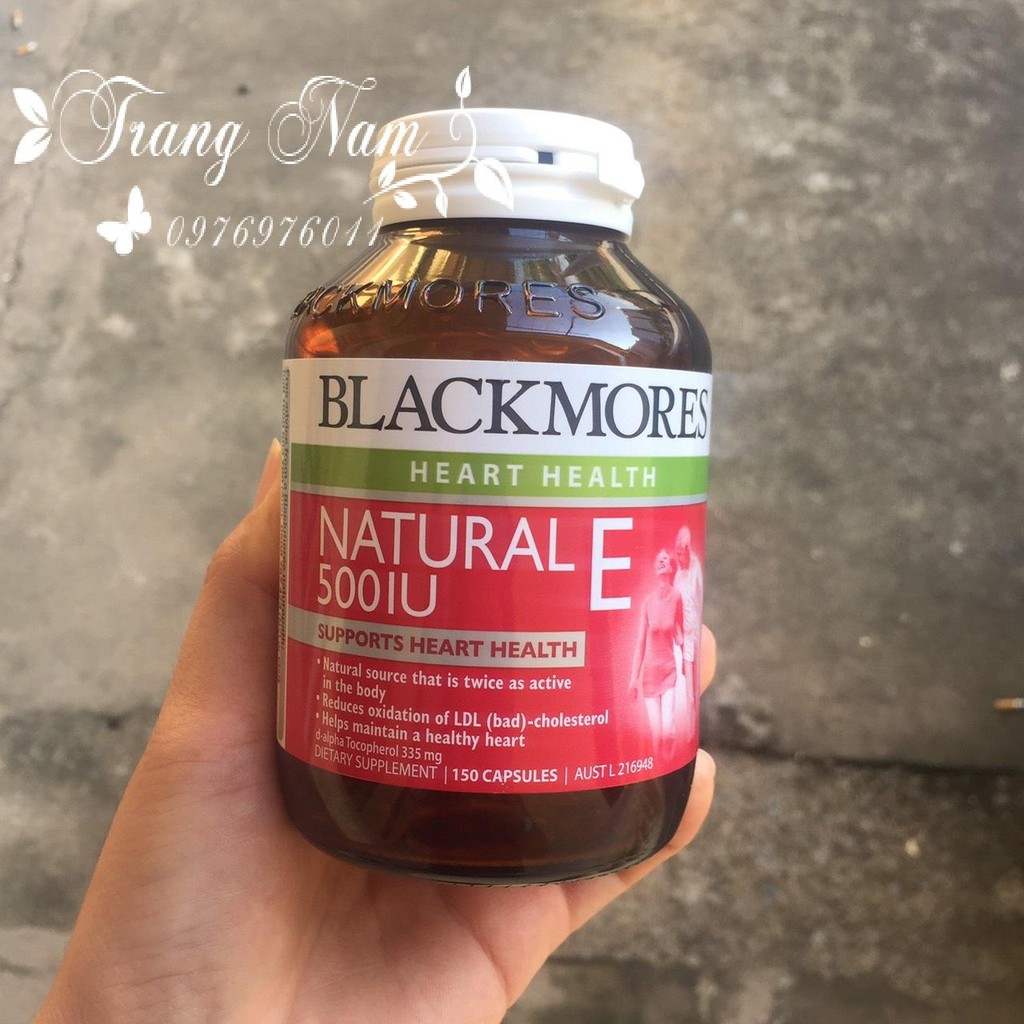 VITAMIN E BLACKMORE ÚC  500IU lọ 150 viên.