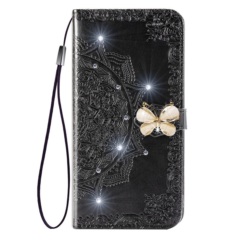 Bao da điện thoại trang trí họa tiết dập nổi cho Oppo A53 A92S Realme C11 C12 C15 | BigBuy360 - bigbuy360.vn