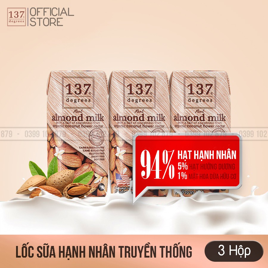 Thùng MIX 4 Vị Sữa Hạt 137 Degrees Thái Lan - 12 Lốc