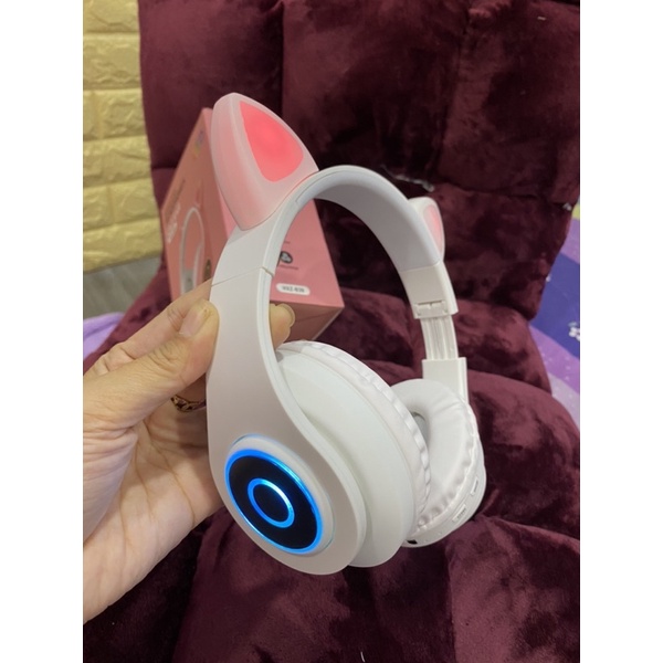 TAI NGHE BLUETOOTH CHỤP TAI HÌNH TAI MÈO MODEL TO- 89  CÓ KHE CẮM THẺ NHỚ  )