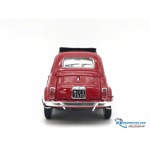 Xe Mô Hình New Fiat 500 L Bburago 1:24 (Đỏ)