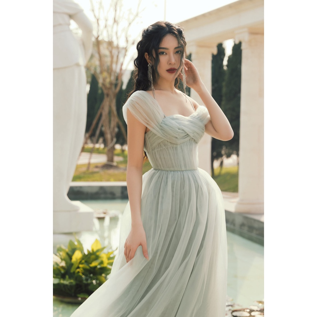 Đầm maxi blue valentine lace HUONG BOUTIQUE HBLOVE353