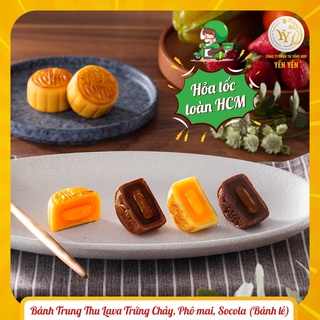Bánh Trung Thu Trứng Chảy Hong Kong MX Lava trứng chảy, Caramel Machiato, Phô mai và Socola, lẻ 1 bánh