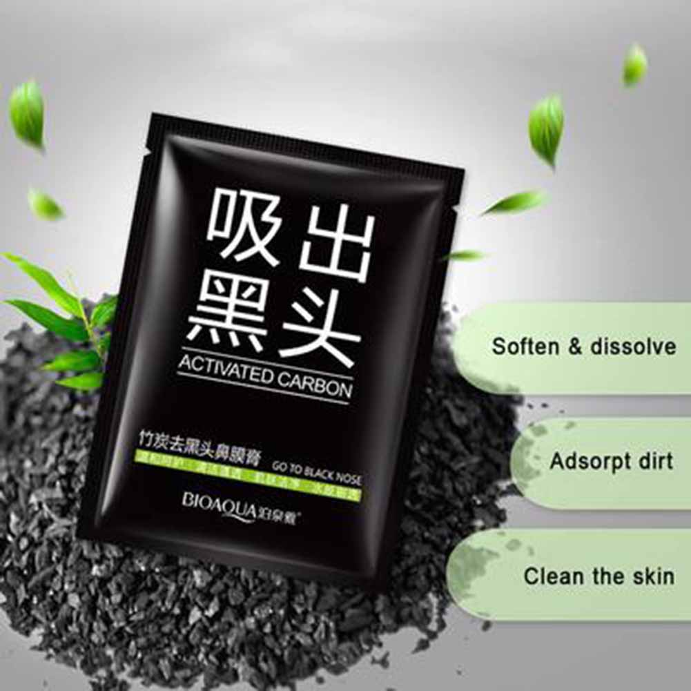 [Hàng mới về] Mặt Nạ Than Hoạt Tính Lột Mụn Đầu Đen Chăm Sóc Da Vùng Mũi