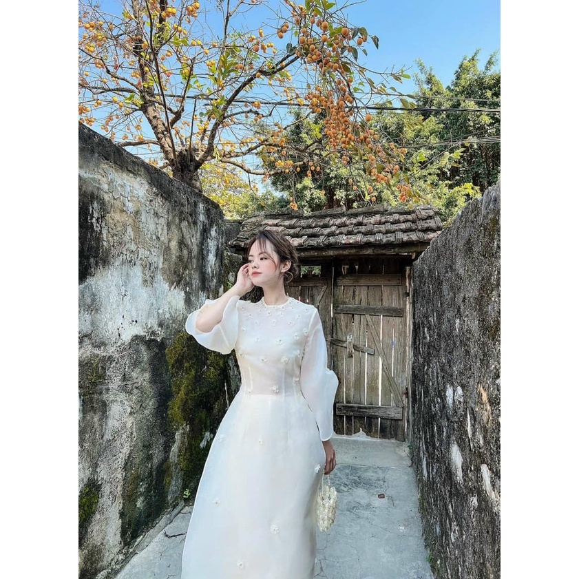 Áo dài cách tân 4 tà tay điệu Thanh Anh