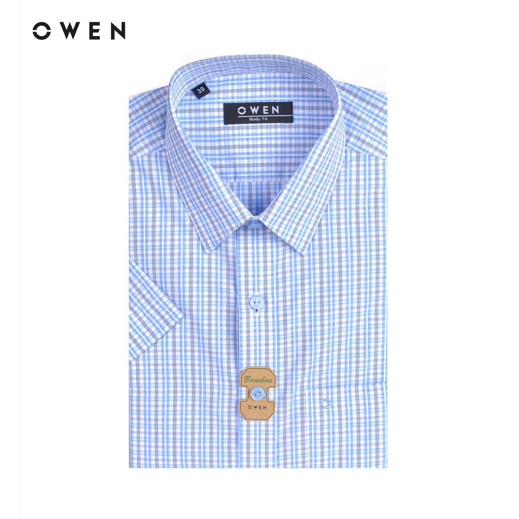 [SIZE 38] OWEN - Áo sơ mi ngắn tay Owen vải sợi tre 20611 - Áo sơ mi nam | BigBuy360 - bigbuy360.vn