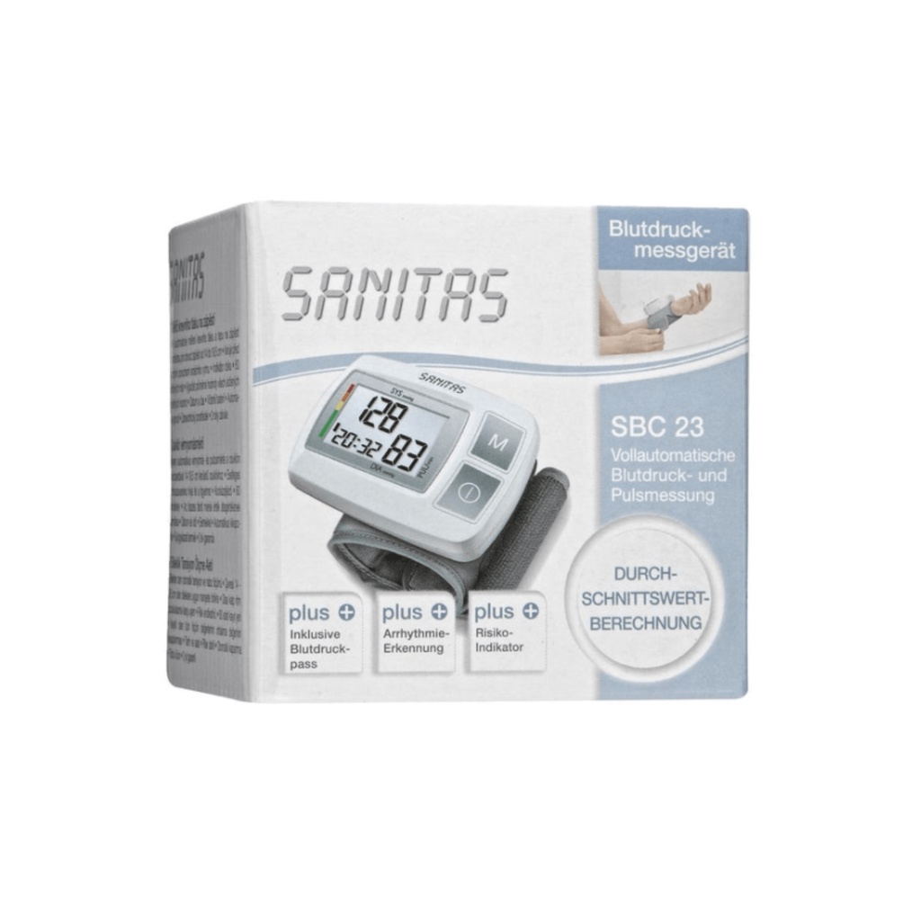 Máy đo huyết áp Sanitas dùng cho cổ tay hàng chính hãng 100%