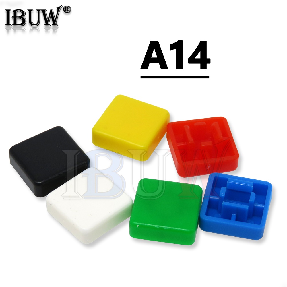 Set 20 Mô Đun Nút Nhấn Mini DIP 4PIN A14 A24 Màu Trắng/Xanh Lá/Vàng/Đỏ/Xanh Lá