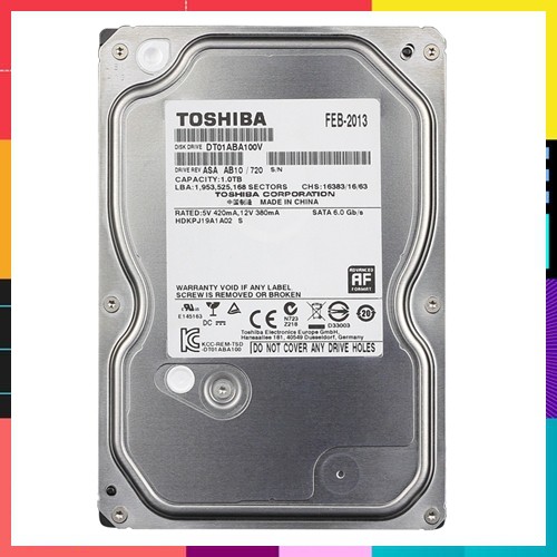 Ổ cứng HDD Toshiba 1TB DT01ABA100V Chuyên Dụng Camera