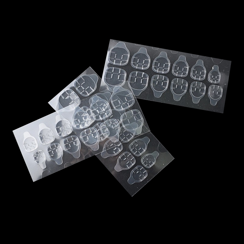 Set 10 tờ keo dán hai mặt trong suốt dùng dán trang trí móng tay nghệ thuật tiện lợi