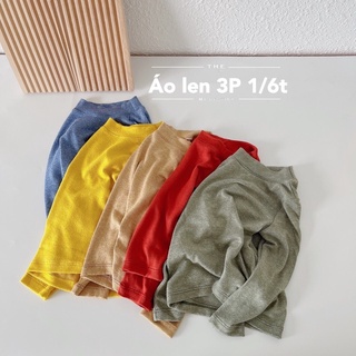 Áo len cotton giữ nhiệt cổ 3P cho bé 8 đến 20kg