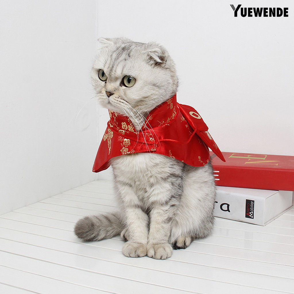 Áo Choàng Giữ Ấm Cho Thú Cưng Phong Cách Trung Hoa