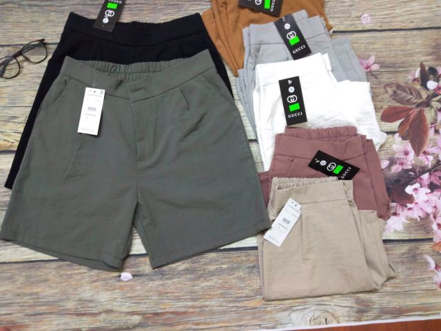 Quần sooc đũi khuy nữ