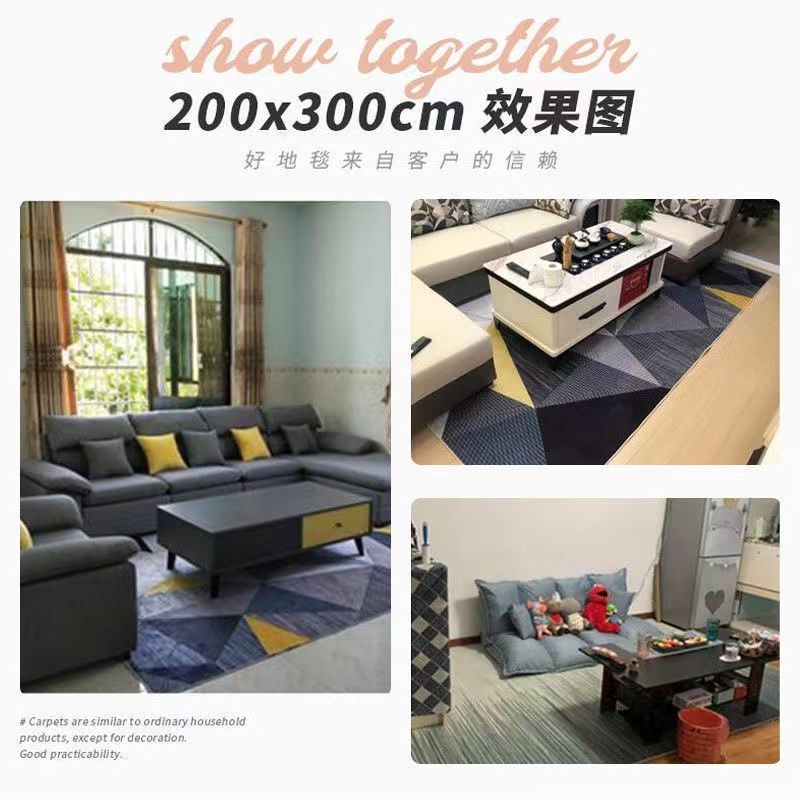 Thảm Trải Sàn Phòng Khách / Phòng Ngủ / Khách Bằng Nhung Pha Lê Chống Bẩn Chống Bẩn Chịu Nhiệt Độ Cao 90HN