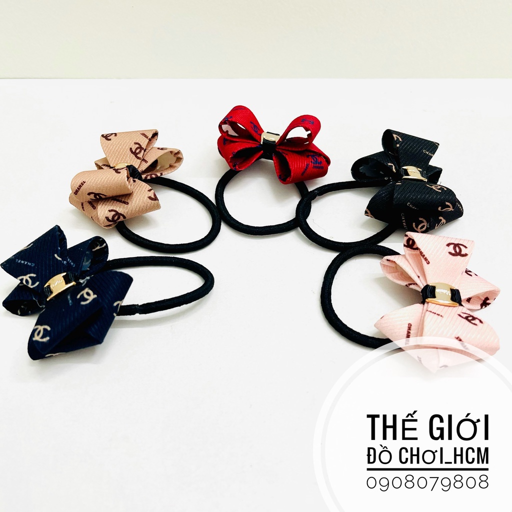 [HOT-NHIỀU MẪU] Cột tóc nơ xinh hai lớp siêu dễ thương dành cho mẹ và bé yêu