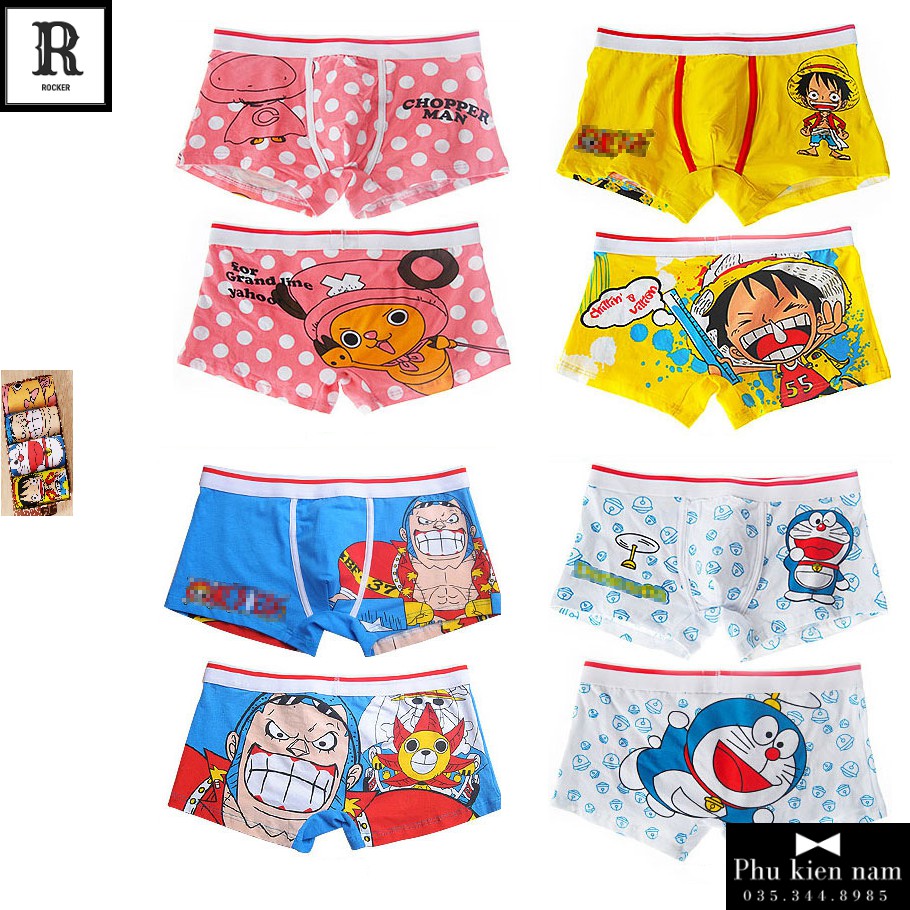 [Combo] Hộp 4 Quần Lót Nam Boxer - Quần Sịp Boxer HOẠT HÌNH S001.7