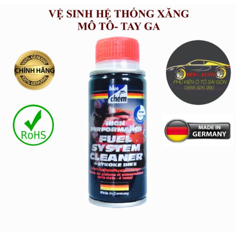 Vệ Sinh hệ thống nhiên liệu Mô Tô - Tay ga Bluechem(Quà tặng)