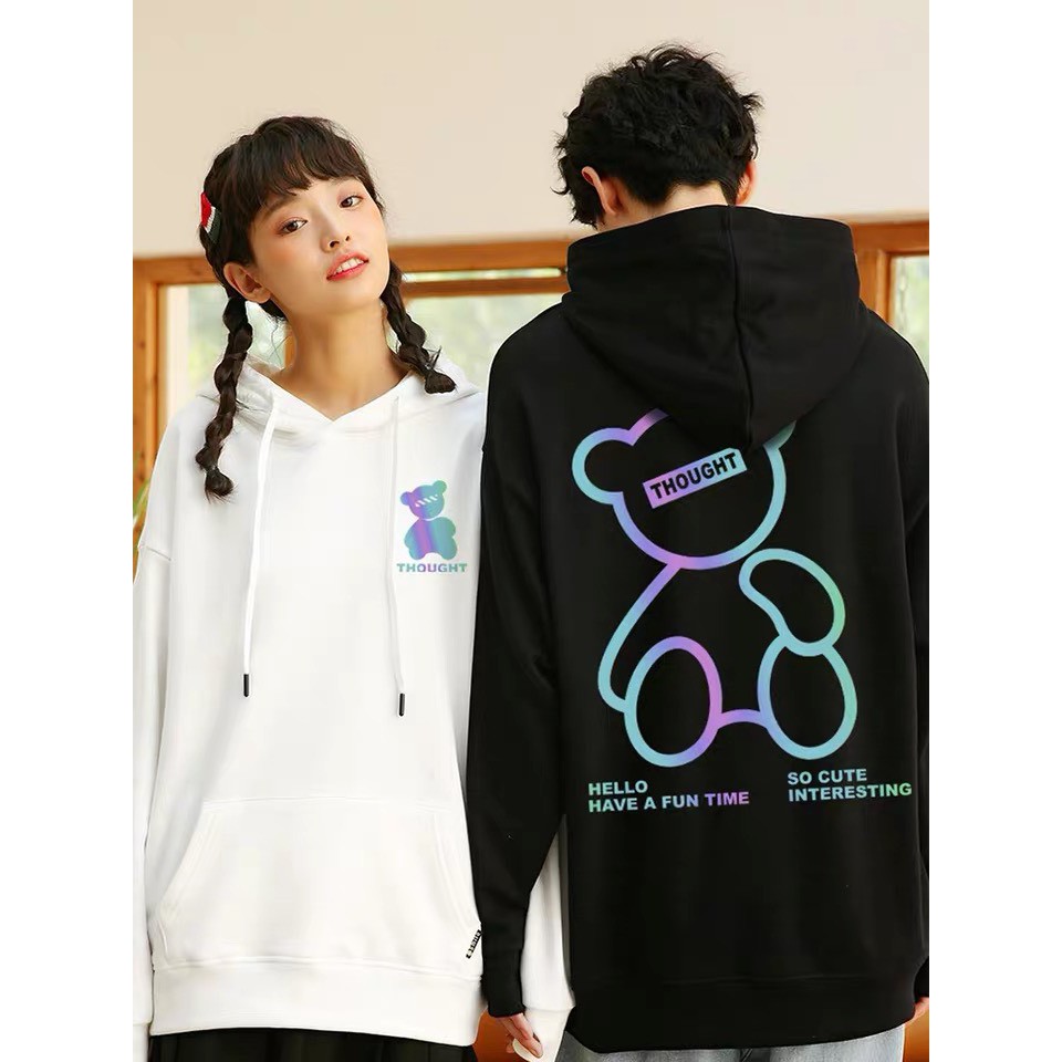 Áo khoác hoodie Gấu194  Gấu Phản Quang vải nỉ co dãn, dày dặn mềm mịn form rộng | BigBuy360 - bigbuy360.vn