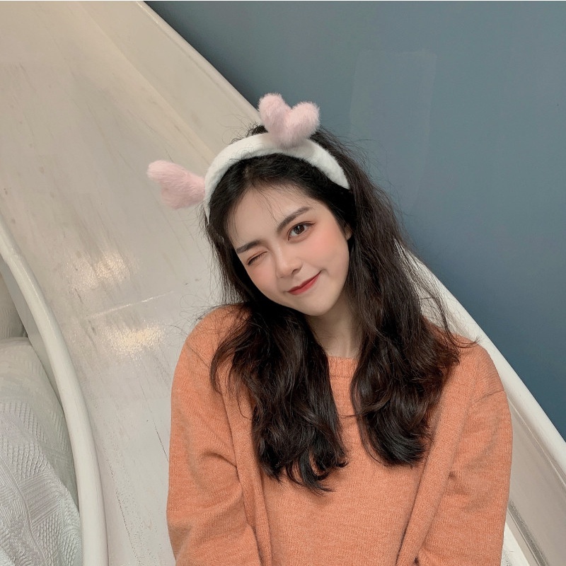 Băng Đô Lông Nhung Mềm Mại Chống Trượt Thời Trang Thu Đông Cho Nữ