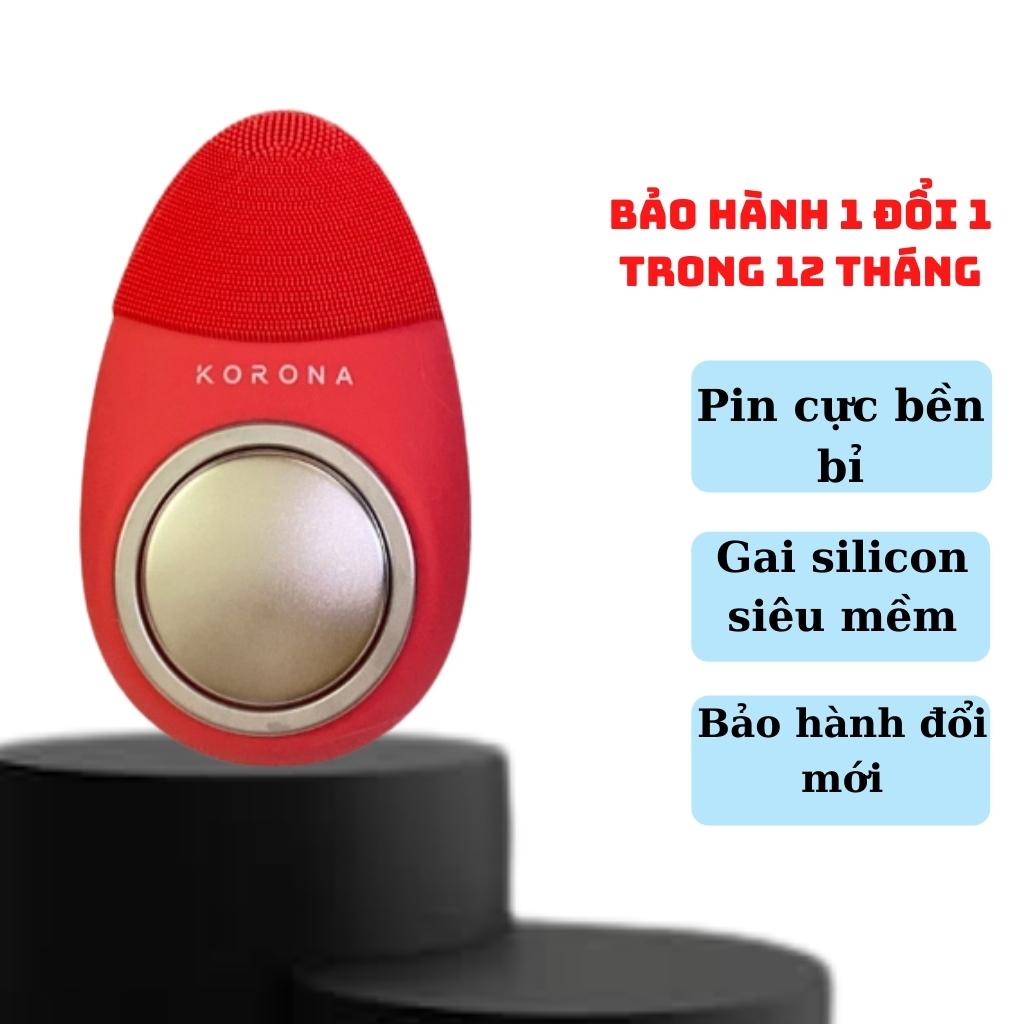 Máy rửa mặt Korona 4in1: Tẩy trang, điện di tinh chất, massage mặt sạch mụn đầu đen Dinh Dinh