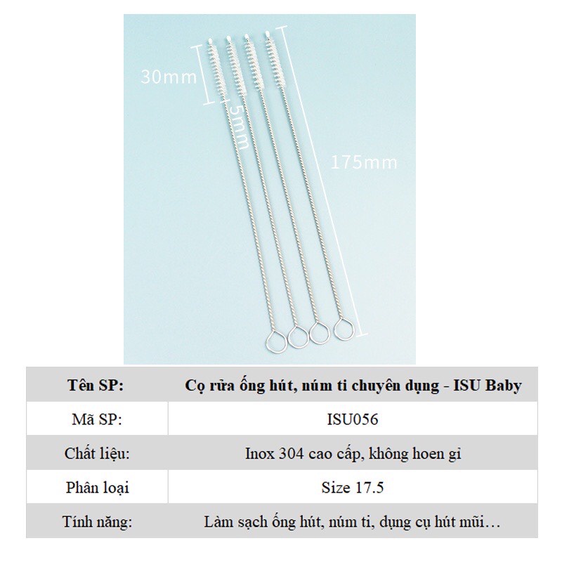 Que Cọ Rửa Ống Hút ,Que chổi cọ dây hút bình sữa cho bé