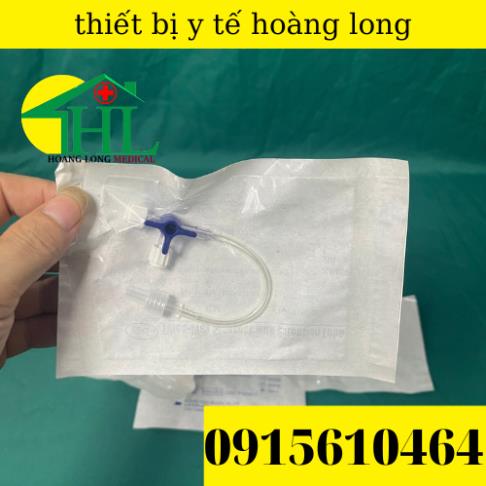 ❤ KHÓA 3 CHIA -3 CHẠC (chạc 3 tiêm) CÓ DÂY NỐI 10cm Khoá 3 ngã truyền dịch có thêm dây dẫn 10cm