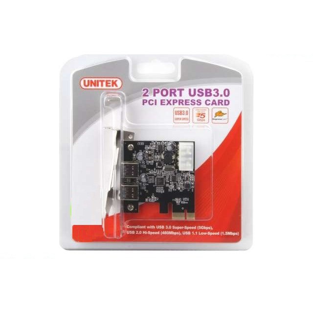 Card chuyển PCI-Express ra USB 3.0 Unitek Y-7301 cao cấp