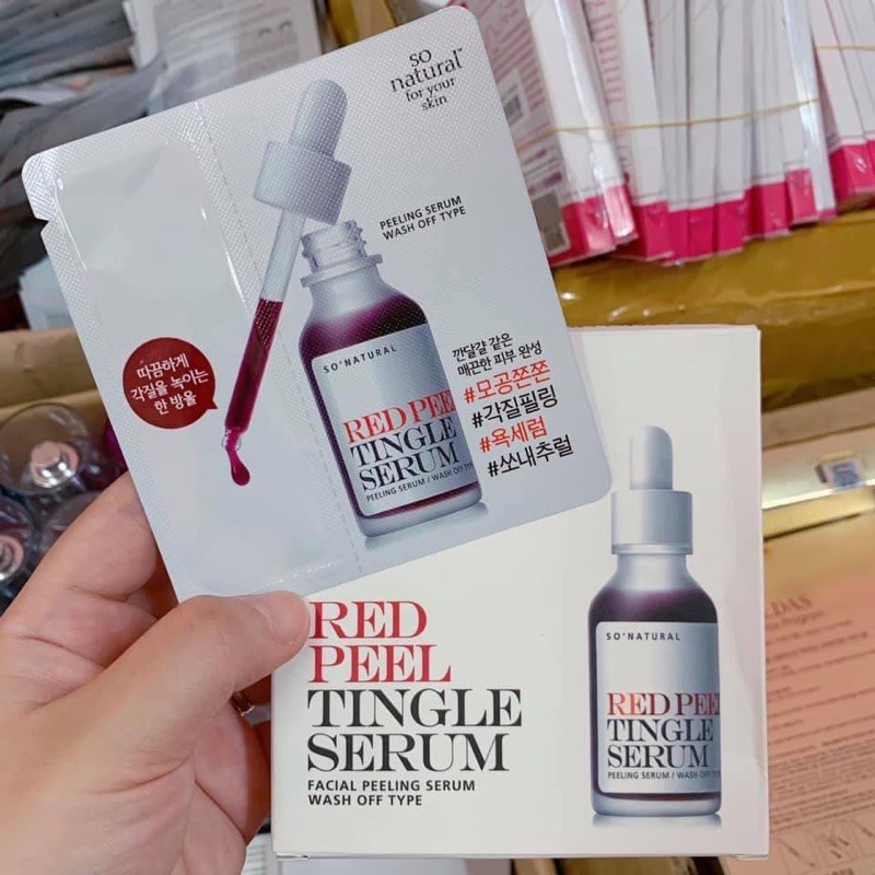 Tẩy tế bào chết sinh học Red Peel Tingle Serum sample