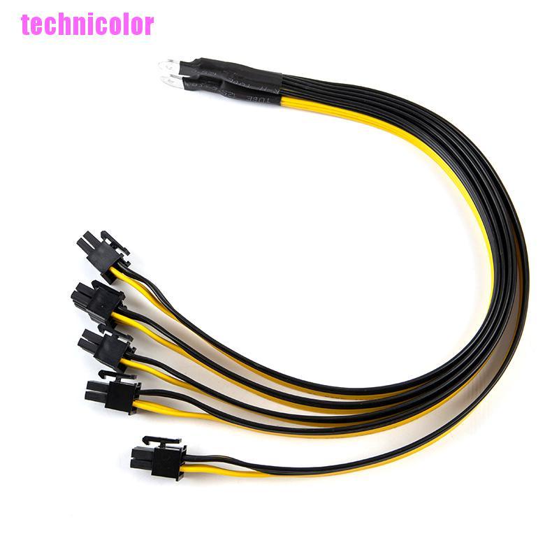 Dây cáp chia nguồn 6 pin TCMY S7 S9 sang 5X PCI-E PCIe S11 TCCC | BigBuy360 - bigbuy360.vn