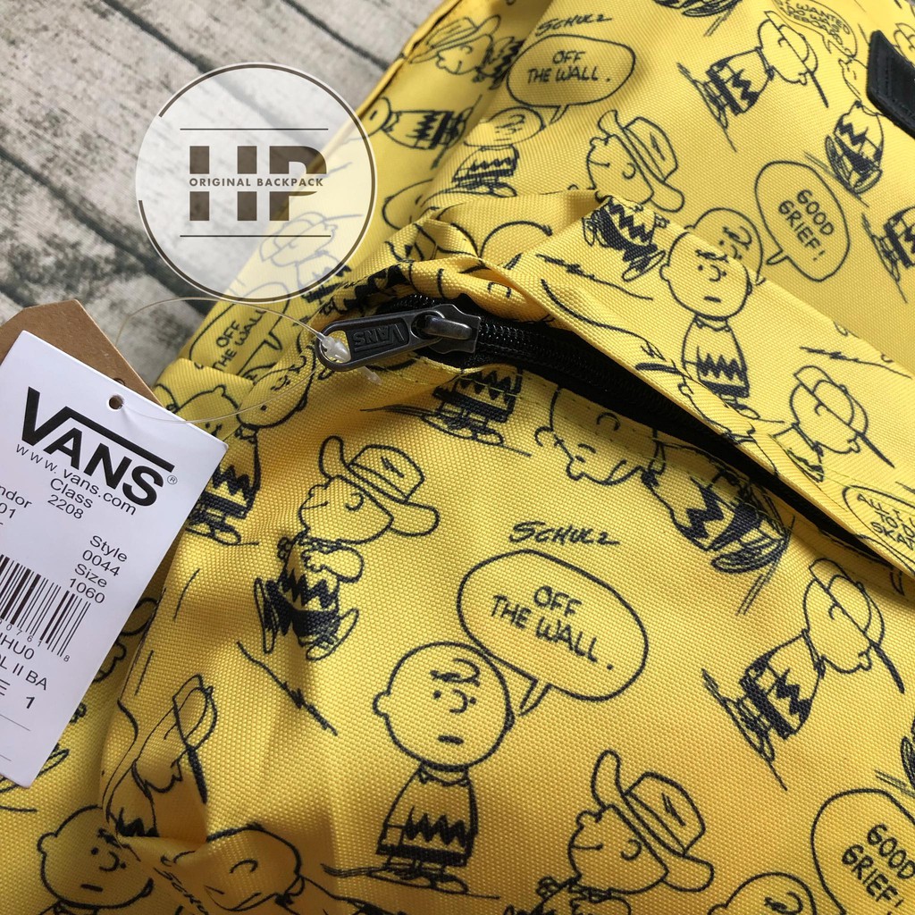 Balo đi học V.a.n.s X Peanuts Old Skool Backpack (3) Yellow - SB1103A [ GIÁ TẬN XƯỞNG ]