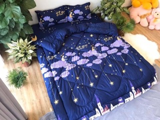 Set chăn phao cotton poly