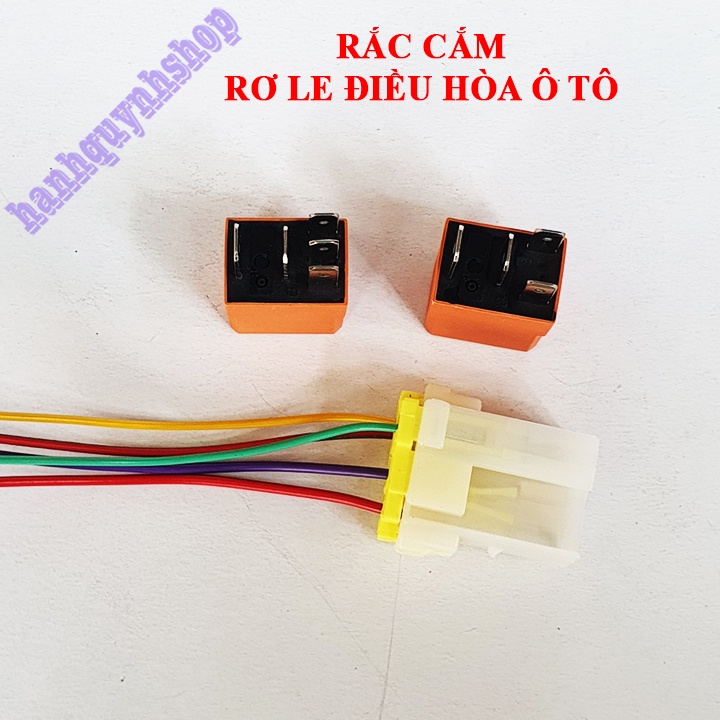 Rắc cắm, chuôi rơ le điều hòa ô tô 4, 5 chân hàng đẹp loại 1 (giá bán 1 cái)