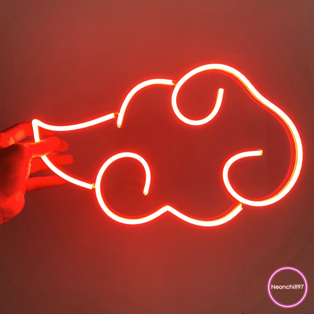 Đèn led neon Akatsuki Neonchill97, 35 x 25 cm, màu đỏ, led decor phòng