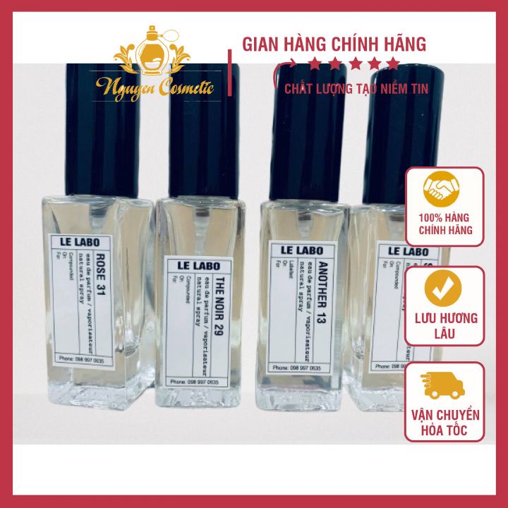 Nước hoa các hãng Nổi Tiếng 5ml _hàng real- lưu Hương Lâu