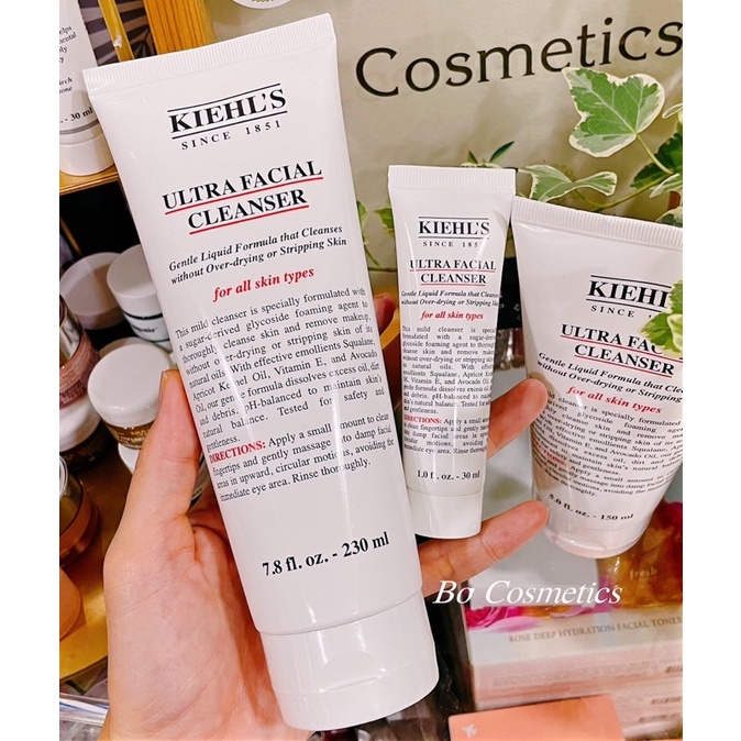 Sữa rửa mặt tạo bọt dịu nhẹ ultra facial cleanser kiehl’s