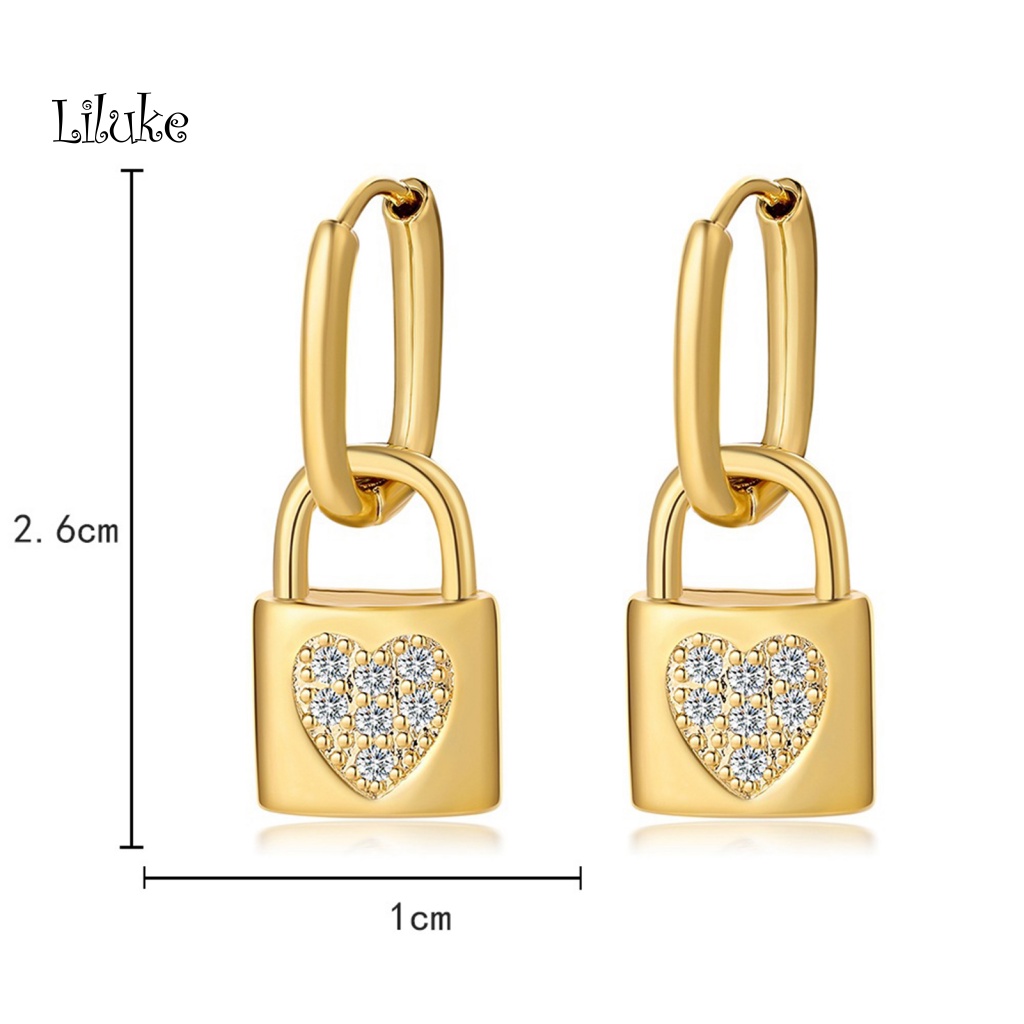 Đôi Khuyên Tai HìNh TráI Tim LấP LáNh ThờI Trang Cho Nữ