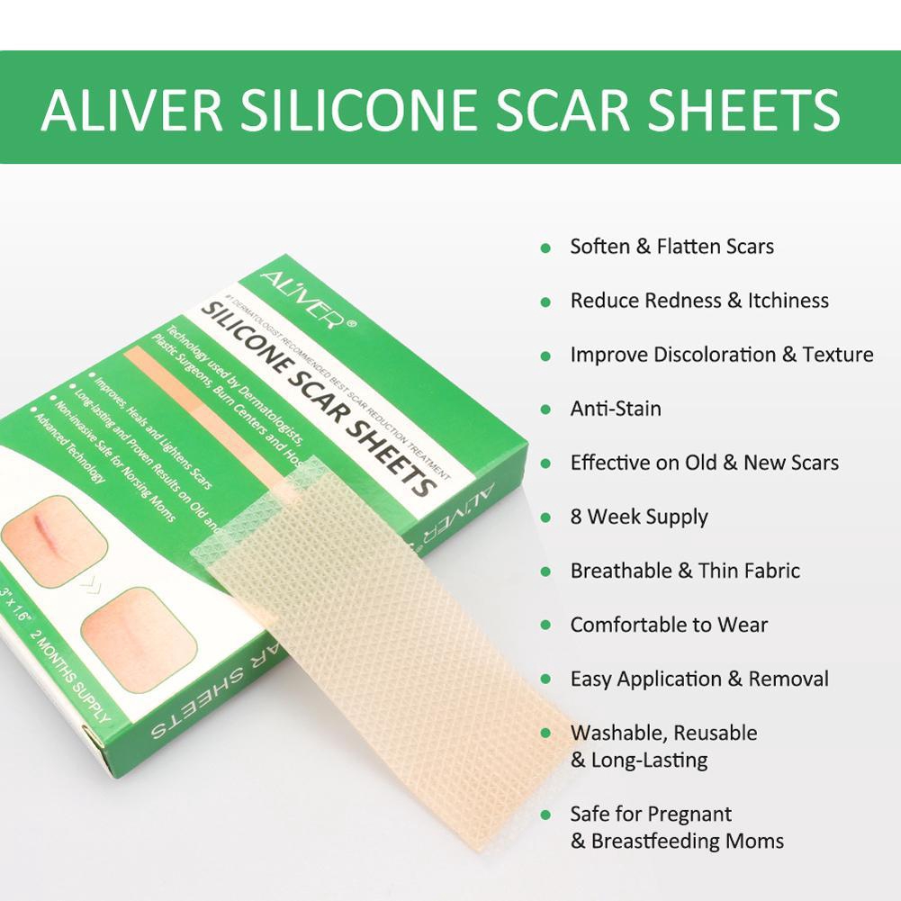 Miếng dán giảm sẹo Aliver K0W4 chất liệu silicon tiện dụng