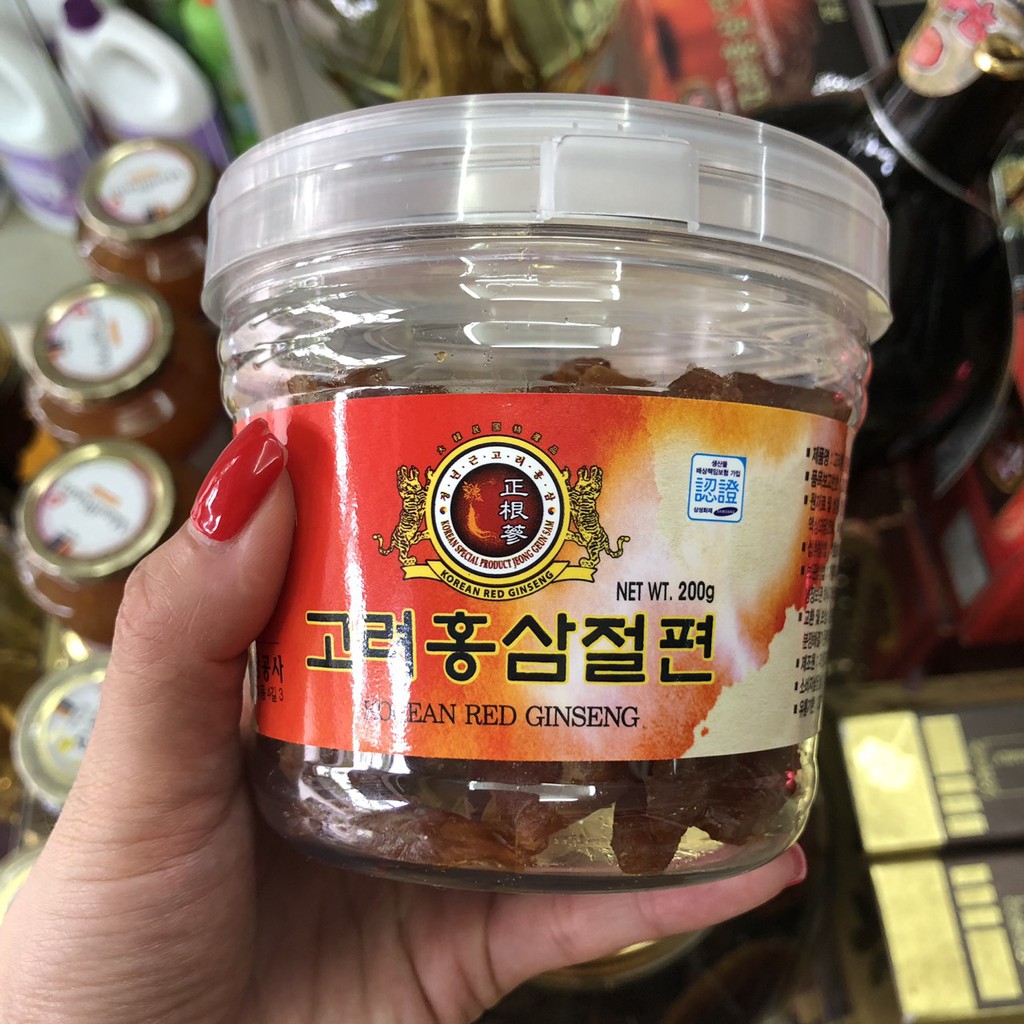 Sâm Lát Tẩm Mật Ong Hộp Nhựa 200gr HÀN QUỐC