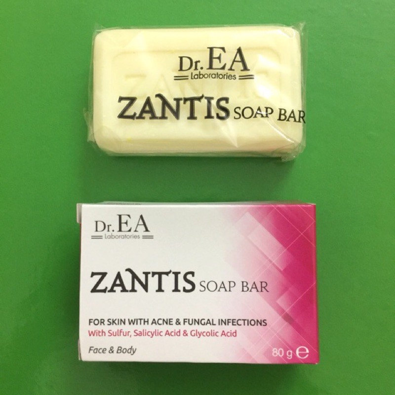 ZANTIS SOAP BAR 80G xà phòng giảm mụn lưng mụn cơ thể