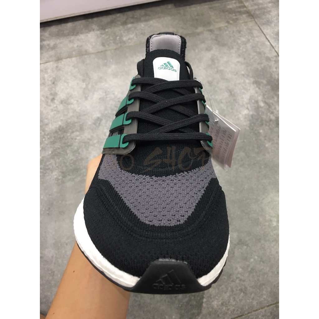 GIÀY THỂ THAO NAM NỮ ADIDAS ULTRA BOOST 21 CORE BLACK / SUB GREEN