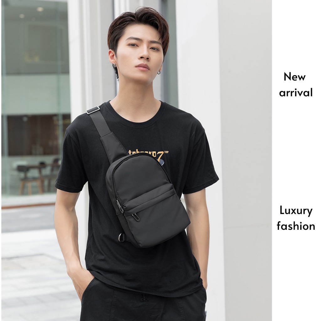 Túi Đeo Nam Nữ Thời Trang Phong Cách Hàn Quốc Chống Nước TD69 Màu Đen Đeo Chéo Vai Hông Lưng Ngực Bao Tử | BigBuy360 - bigbuy360.vn