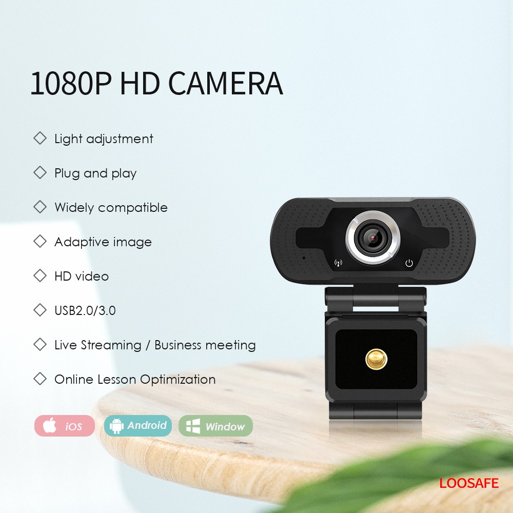 Có thể xoay được 2.0 HD loosafe Webcam PC Máy ảnh kỹ thuật số USB Quay video với micrô