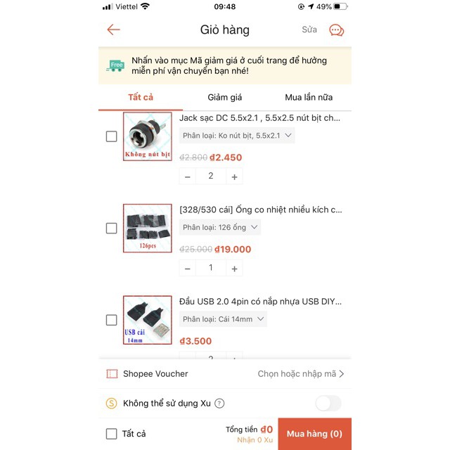 [Combo] Cáp chuyển USB sang DC + Keo nến + Chip LED + jack DC + Đầu USB + Công tắc bập bênh