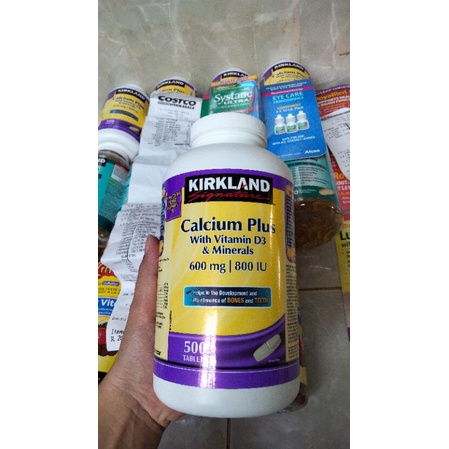 ( Bill Canada )Viên uống KIRKLAND CALCIUM plus with VITAMIN D3 & MINERALS 600mg / 800iu