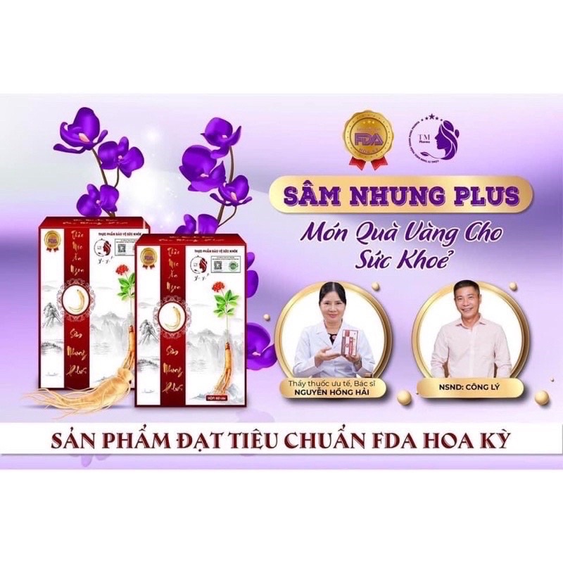 SÂM NHUNG PLUS ĂN NGON NGỦ NGON 60 VIÊN.